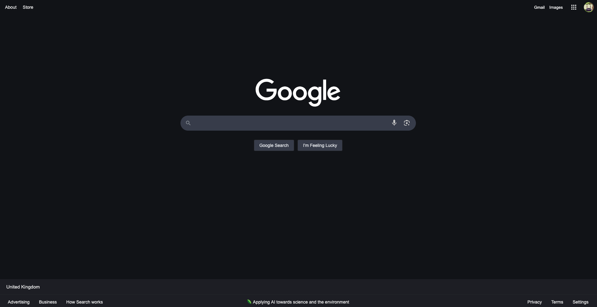 The Google Search Page Today<br>